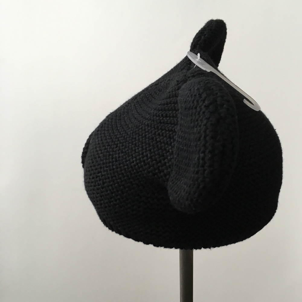 Gap Mickey Mouse ears black knit hat 0 to 6 months - Picture 2 of 4
